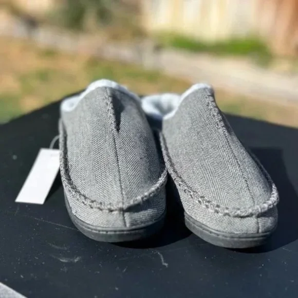 Zuffymanza Mens Cozy Slippers in Grey - Picture 6 of 10